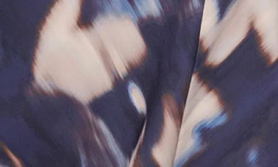 Dkny Women's Sleeveless V Neck Fit And Flare Midi Dress In Multi