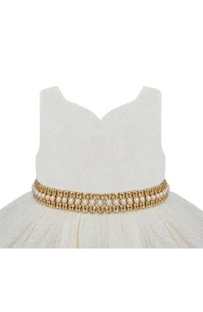 American Princess Tiered Mesh Party Dress In White