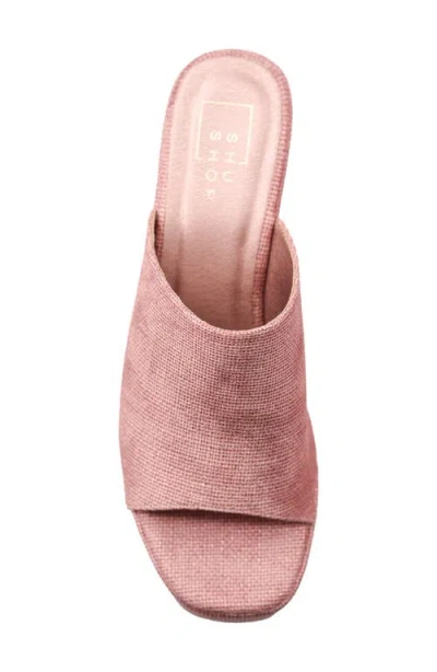 Shushop Ilaria Platform Wedge Sandal In Pink