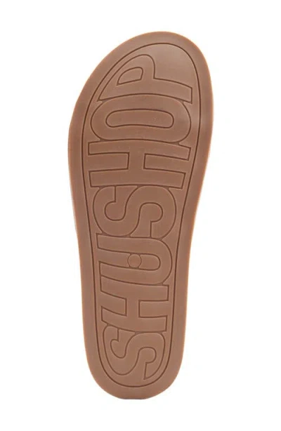 Shushop Cassie Slide Sandal In Brown