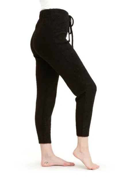 Threads 4 Thought Gwynne Fuzzy Knit Joggers In Black