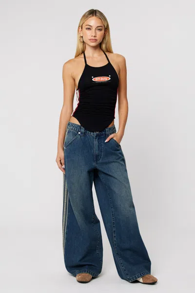 Abrand Off Duty Halter In Black