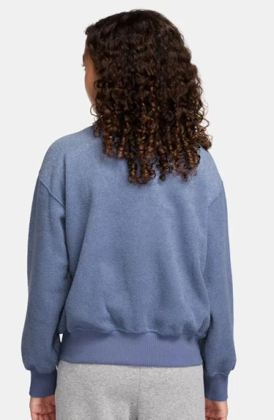 Nike Kids' Sportswear Cotton Fleece Cardigan In Blue