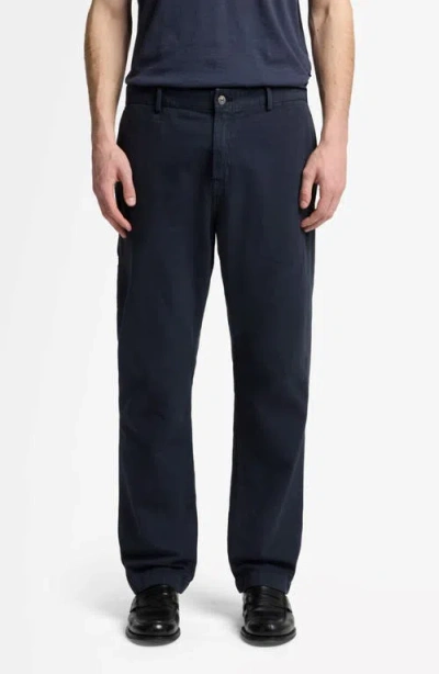 7 For All Mankind Cotton & Linen Carpenter Chinos In Blue