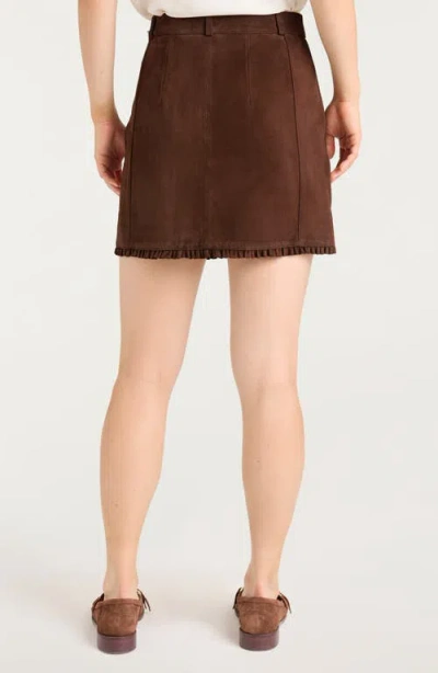 Cinq À Sept Cinq A Sept Suede Scotlyn Skirt In Brown