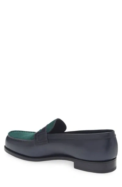 Jm Weston 180 Colorblock Penny Loafer In Multi