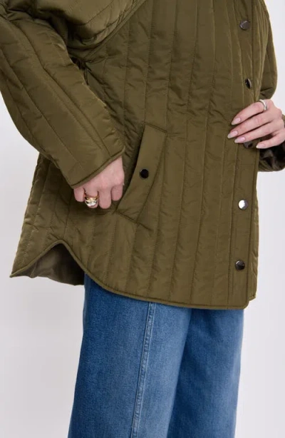 Pistola Sawyer Quilted Barn Jacket In Olive In Green