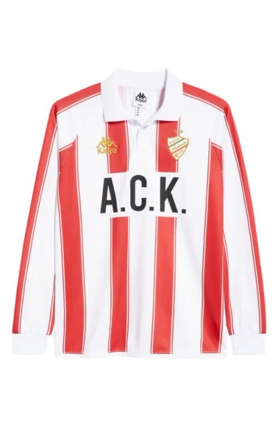 Kappa Authentic Oden Long Sleeve Jersey In Red