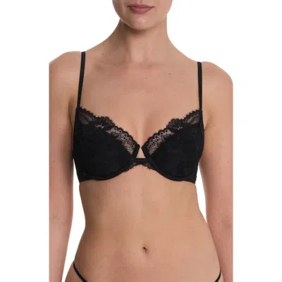 Natori Fleur Lightly Lined Underwire Bra Black In Multi