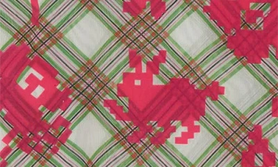 Chopova Lowena Pixel Bunny Flocked Mesh Top In Multi