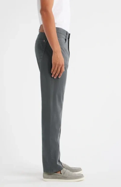 Canali Regular Fit 5-pocket Cotton Stretch Twill Pants In Gray