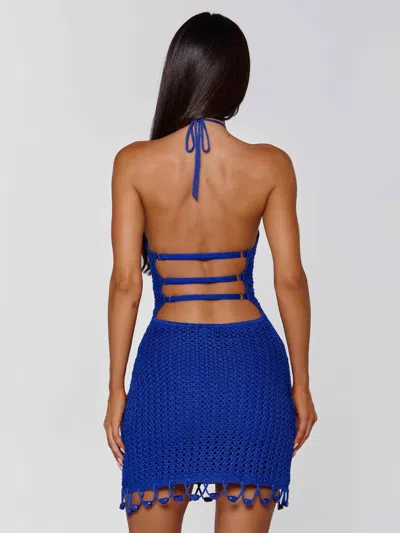 Outcast Arianna Mini Dress Blue In Blue