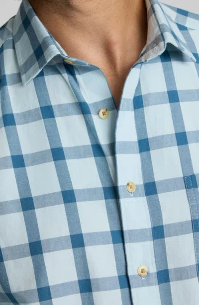 Untuckit Hartmann Windowpane Check Cotton Flannel Button-up Shirt In Multi