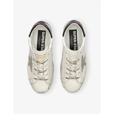 Golden Goose 20mm Super-star Leather Sneakers In White