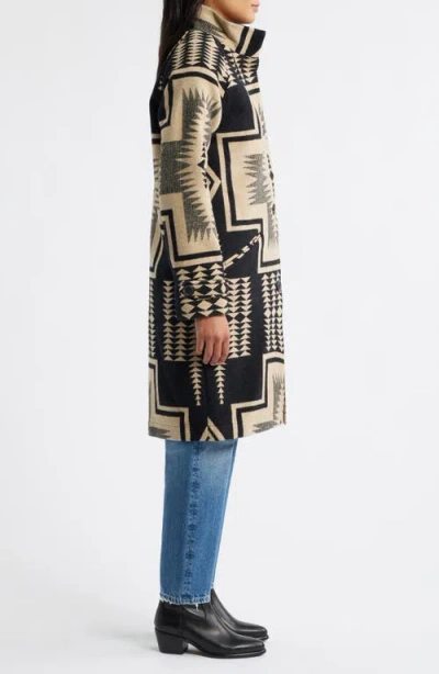 Pendleton Timberline Virgin Wool Blend Blanket Coat In Multi
