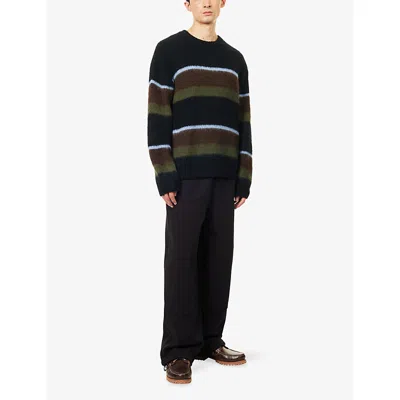 Carhartt Mens Sundling Palisander Merton Striped Knitted Jumper In Multi