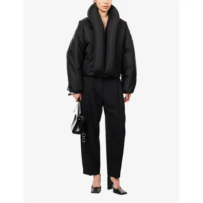 Alaïa Alaia Puffer Jacket With A High Neck In Black