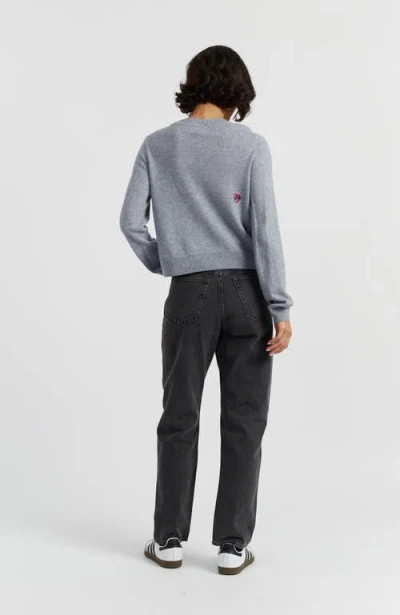 Chinti & Parker X Peanuts Button-up Cardigan In Gray