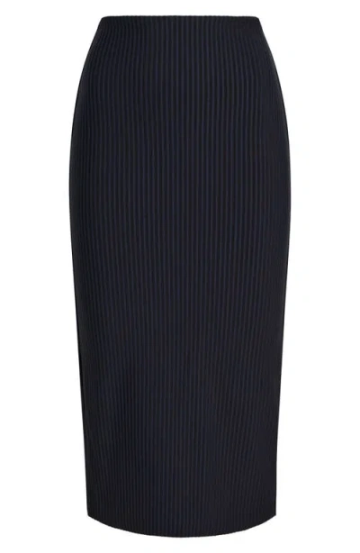 Commando Ceo Stripe Neoprene Skirt In Blue