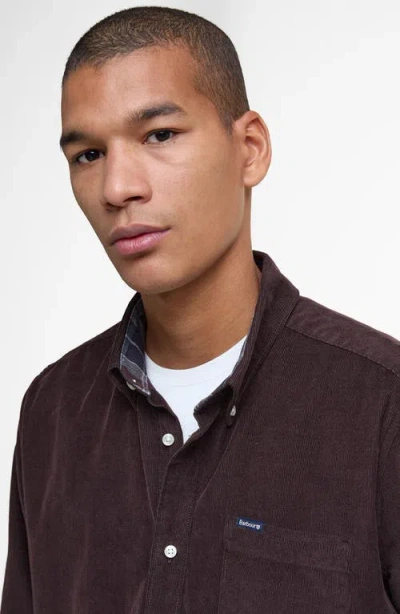 Barbour Ramsey Tailored Fit Corduroy Button-down Shirt In Brown