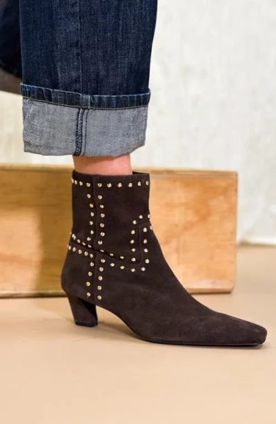 Seychelles Big Bang Studded Ankle Boots In Brown
