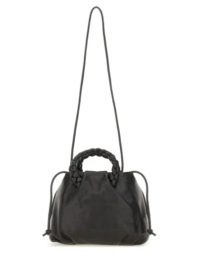 Hereu Stylish Shoulder Bag Braided Handles In Black