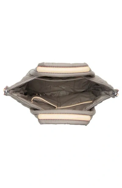 Mz Wallace Small Sutton Quilted Nylon Deluxe Tote In Brown