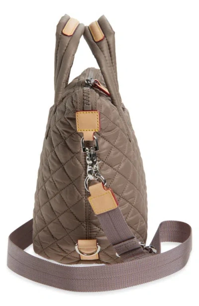 Mz Wallace Small Sutton Quilted Nylon Deluxe Tote In Brown
