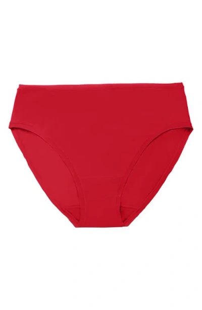 Natori Women's Bliss Bare Cotton Hipster Underwear 774346 In Red