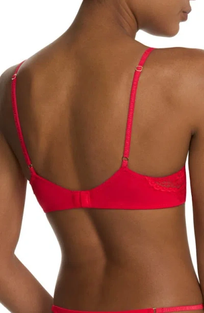 Natori Fleur Lightly Lined Underwire Bra In Red