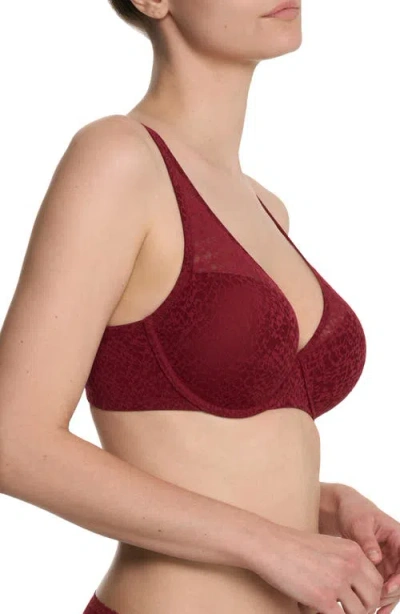 Natori Pretty Smooth Full Fit Smoothing T-shirt Bra In Red