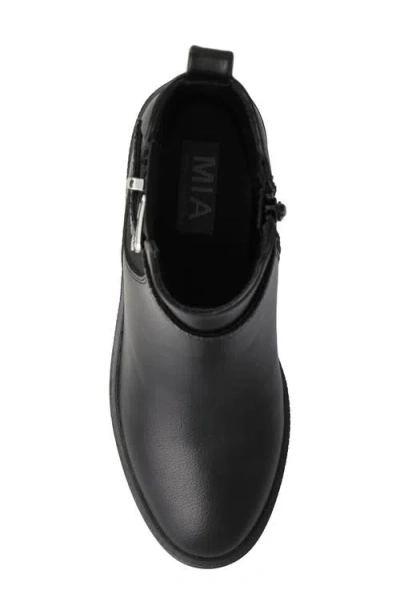 Mia Women's Elis Wedge Heel Buckled Ankle Booties In Black