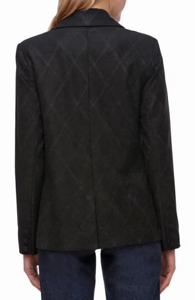 Bagatelle Faux Suede Blazer In Black