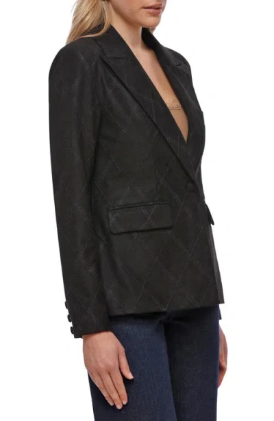 Bagatelle Faux Suede Blazer In Black