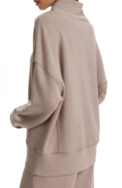Varley Oakdale Drawstring Sweatshirt In Brown