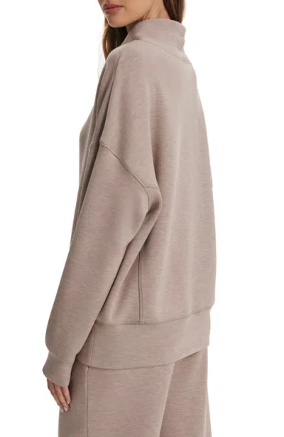 Varley Oakdale Drawstring Sweatshirt In Brown