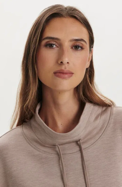 Varley Oakdale Drawstring Sweatshirt In Brown