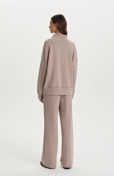 Varley Oakdale Drawstring Sweatshirt In Brown