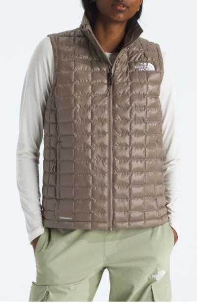 The North Face Women's Thermoball Quilted Vest In Brown