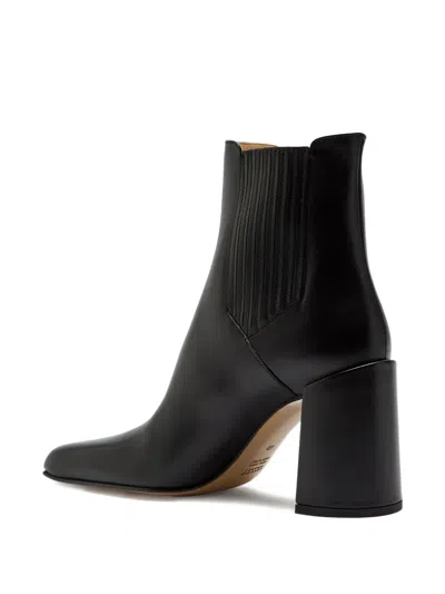 Gabriela Hearst Luke 70 Leather Ankle Boots In Black