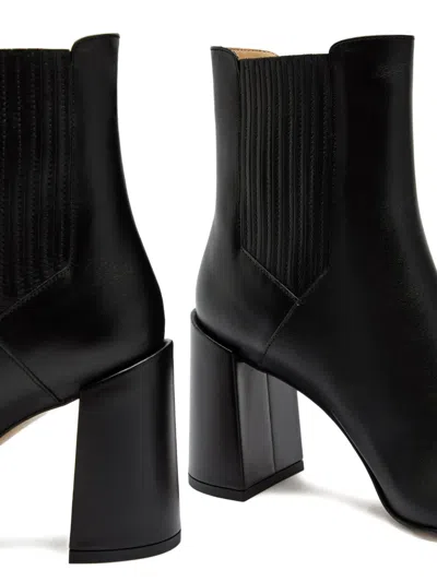 Gabriela Hearst Luke 70 Leather Ankle Boots In Black
