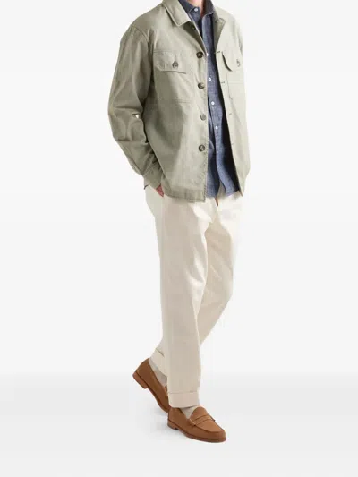 Doppiaa Buttoned-fastening Shirt Jacket In Green