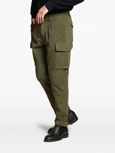 Mason's Multiple-pocket Cargo Pants In Green