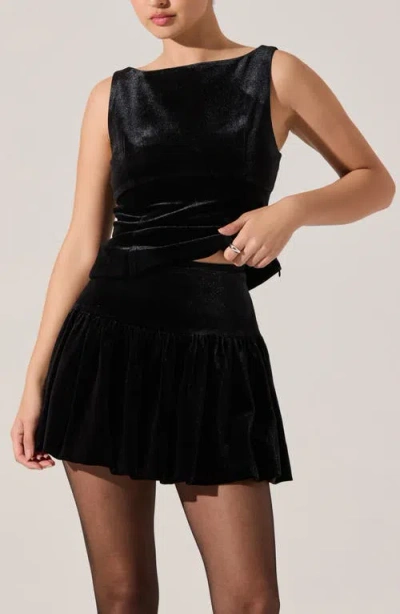 Astr Women's Jenika Mini Skirt In Black