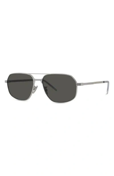 Givenchy Gv One 57mm Pilot Sunglasses In Gray