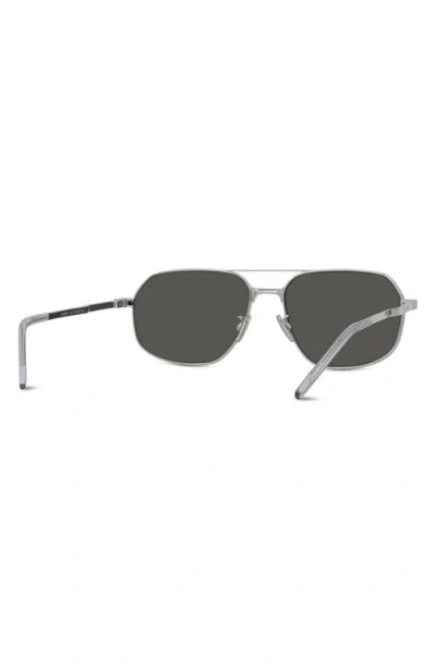 Givenchy Gv One 57mm Pilot Sunglasses In Gray