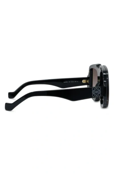Loewe Anagram 61mm Gradient Geometric Sunglasses In Black