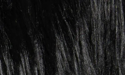 Hugo Boss Boss Cropped Jacket With Furry Detail In Black