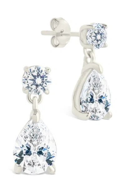 Sterling Forever Imogen Cubic Zirconia Drop Earrings In Multi