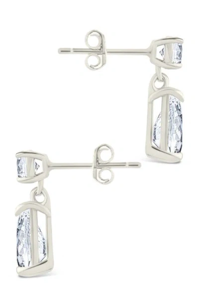 Sterling Forever Imogen Cubic Zirconia Drop Earrings In Multi